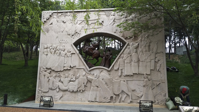 唐代文化浮雕墙