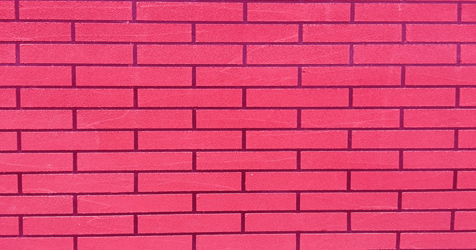 品红色墙砖
