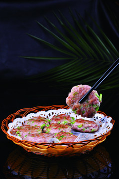 凉瓜煎肉饼