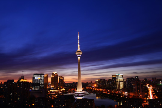 天津电视塔夜景