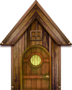 木屋森林木屋小房子房子童话屋