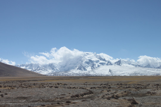 西藏风景风光湖雪山