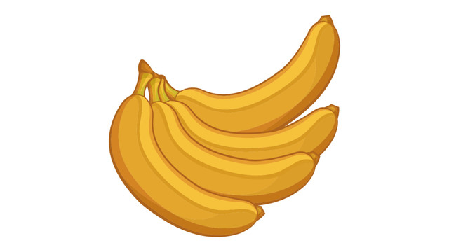 矢量卡通水果香蕉