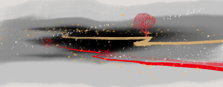 水墨画