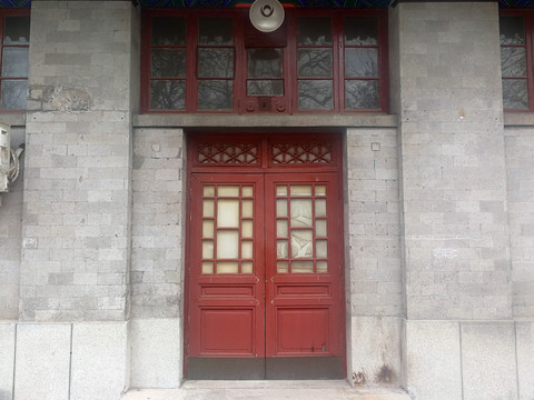 仿古建筑门
