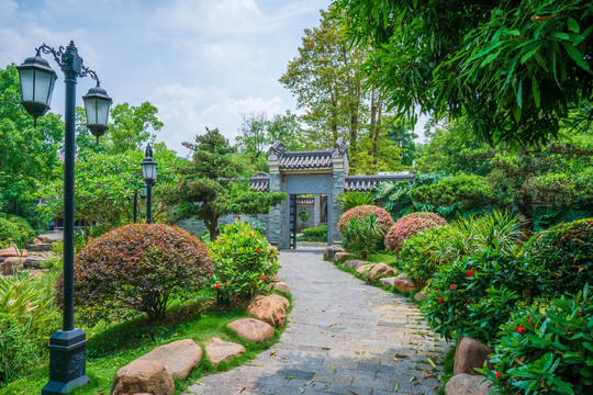 南宁五象湖公园友园中式庭院