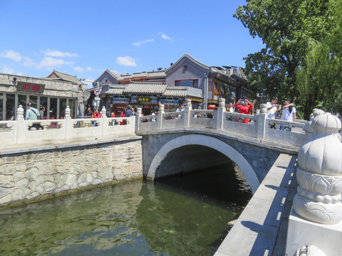 北京什刹海银锭桥