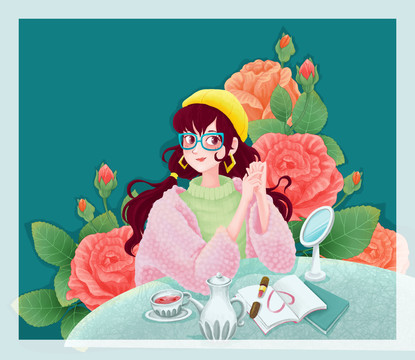 玫瑰花茶