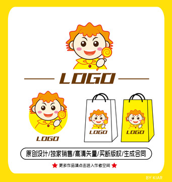 零食店logo婴幼儿logo