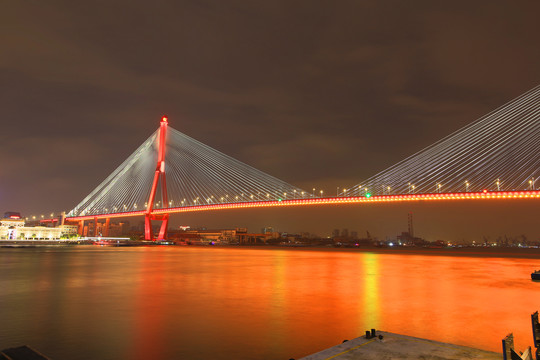 杨浦大桥夜景