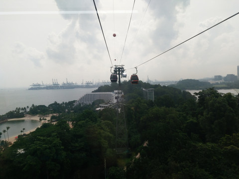 新加坡环球影视主题公园空中缆车