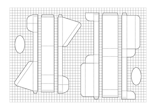 盒子分解图