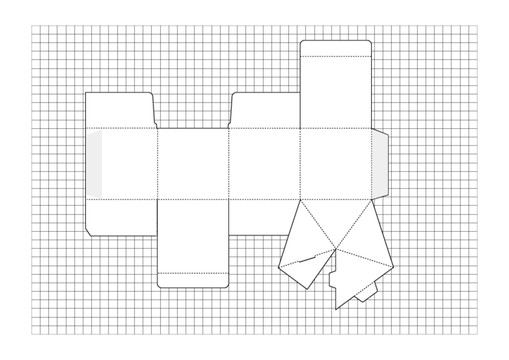 盒子分解图