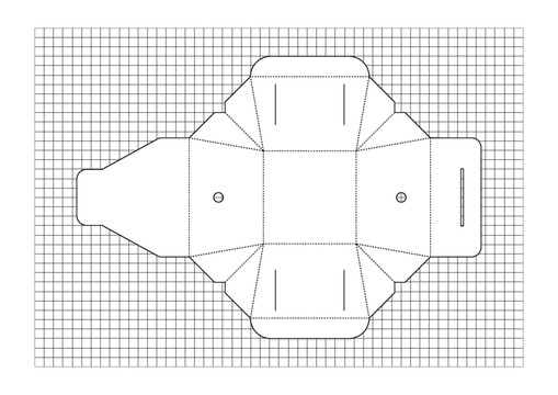 盒子分解图