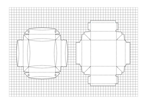 盒子分解图