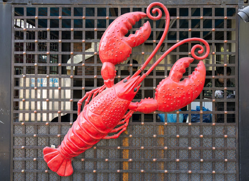 龙虾雕塑