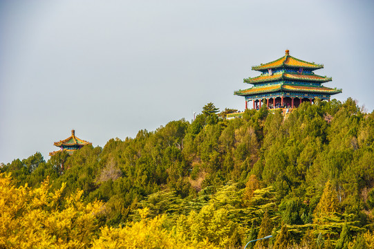 北京景山万春亭辑芳亭