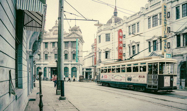 民国南京路街景