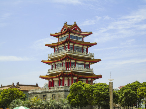 龙腾阁古风仿古建筑阁楼素材