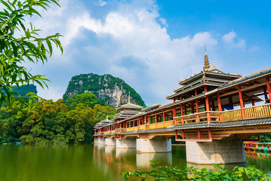 柳州龙潭公园风雨桥