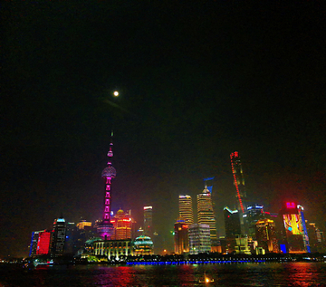 上海夜景东方明珠塔