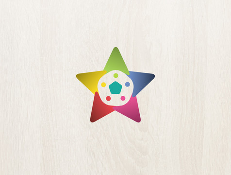 logo标志商标字体设计星星