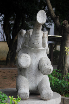 石雕小象