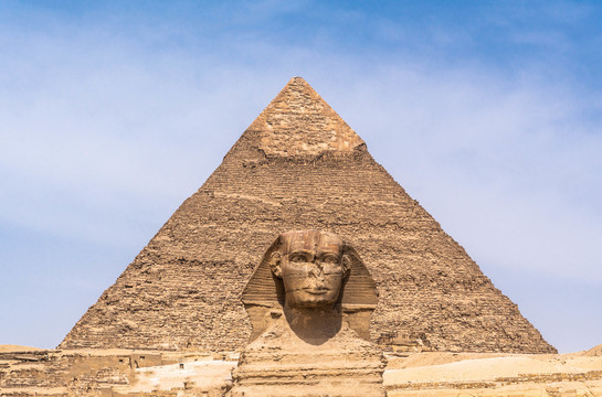 埃及狮身人面像古建筑的遗址