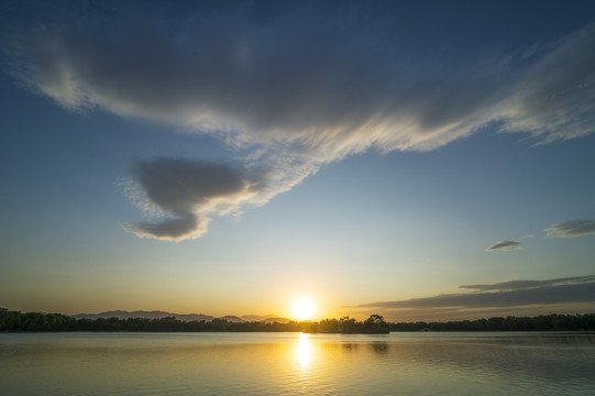 圆明园夕阳