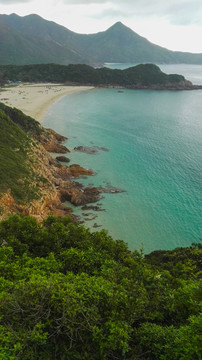 俯瞰西湾沙滩营地