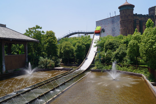 飞跃河谷