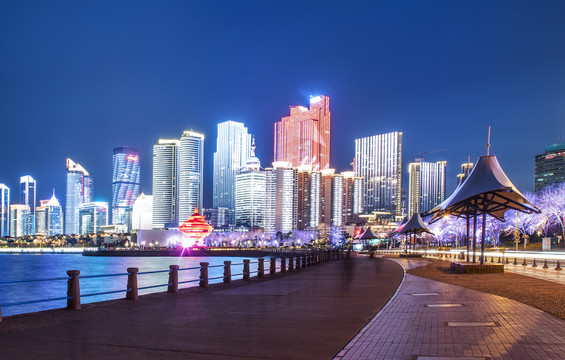 青岛浮山湾夜景