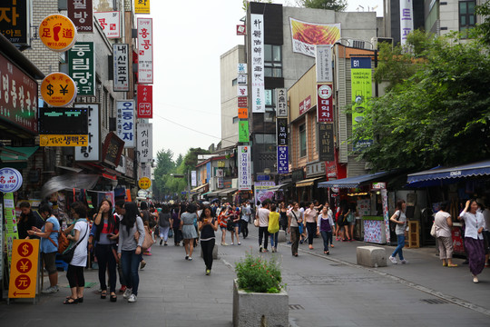 韩国首尔商业街