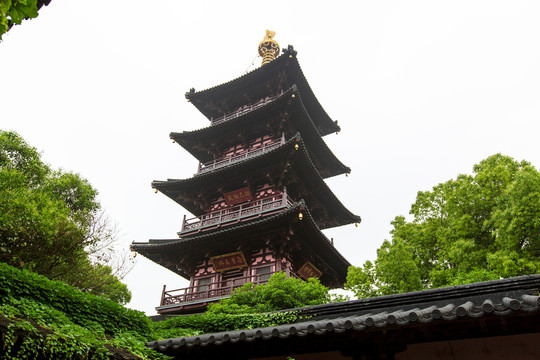 江苏苏州寒山寺普明宝塔