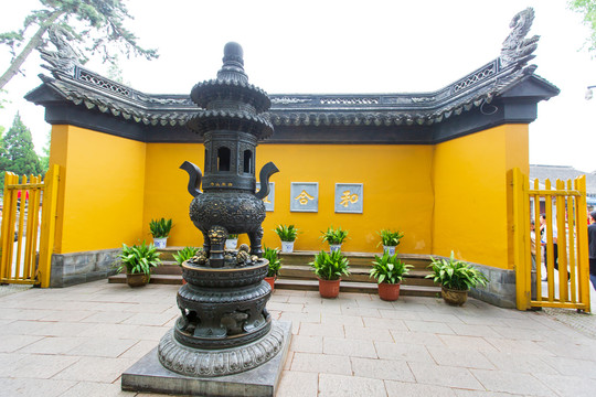 江苏苏州寒山寺和合祖庭照壁