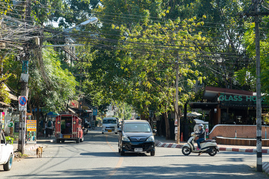 泰国古城街景