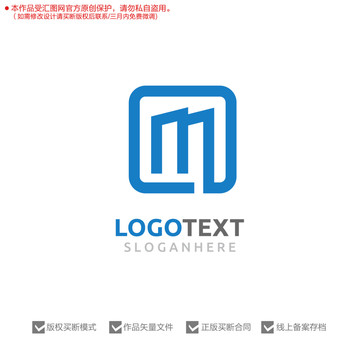 M字母标志logo