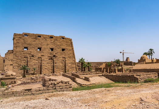 埃及卡尔纳克神庙的古建筑