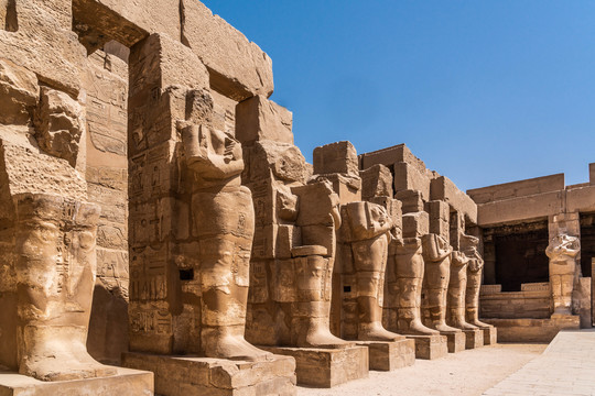 埃及卡尔纳克神庙的古建筑
