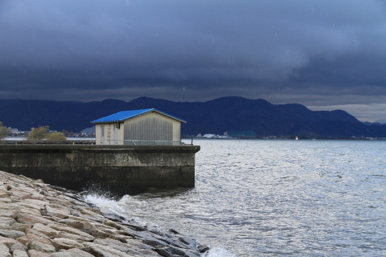 日本彦根城琵琶湖