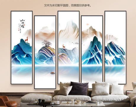 大型抽象水墨山水画06