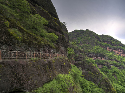 金华九峰山山路栈道