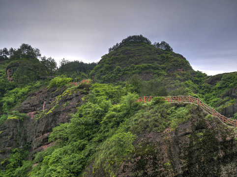 金华九峰山山路栈道