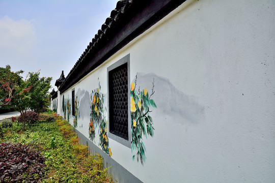农村外墙彩绘效果图