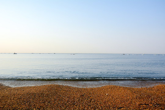 大海浪花沙滩