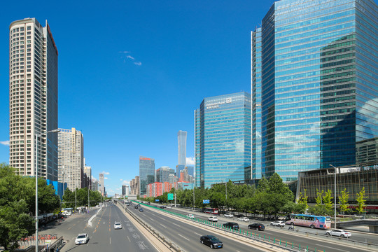 北京街景北京建国路