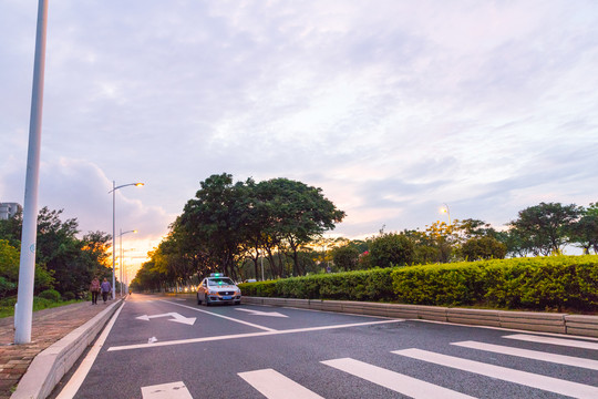 厦门环岛路晚霞