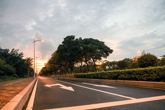 厦门环岛路晚霞