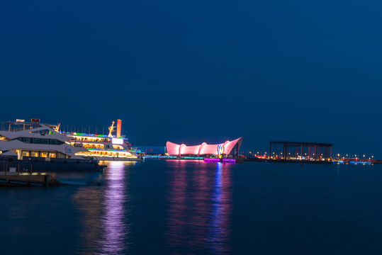 青岛奥帆中心夜景