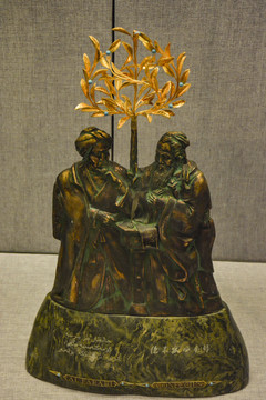 哈萨克斯坦青铜雕塑智慧树